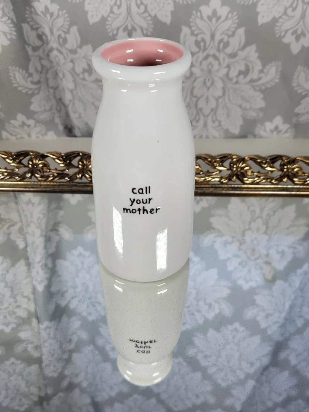 Vase / Clay Milk Bottle 